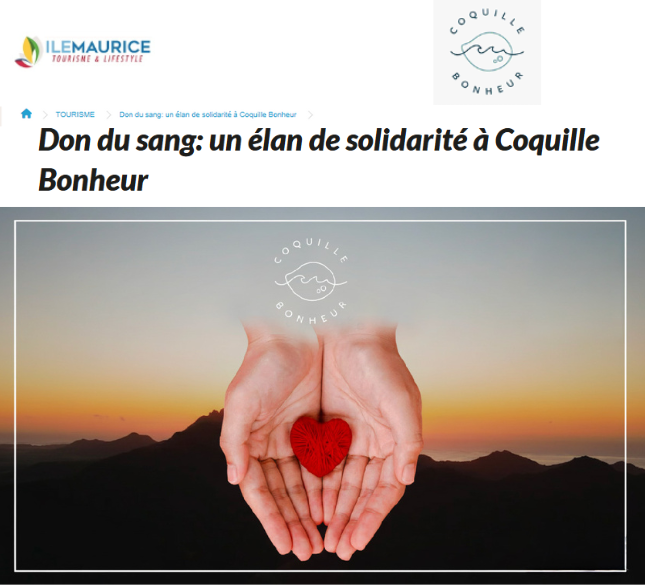 Ile Maurice : Blood donation: a surge of solidarity at Coquille Bonheur
